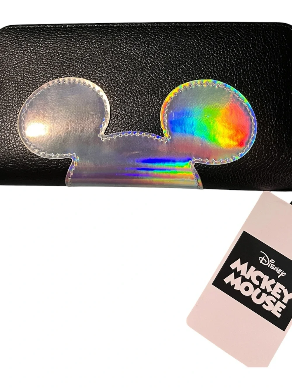 Disney Black Wallet with Holographic Mickey Accent